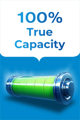 100% true capacity