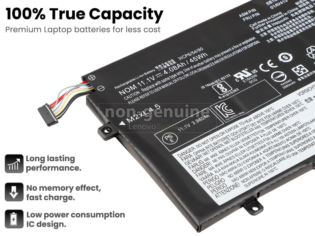 11.1V 45Wh battery for Lenovo ThinkPad E470