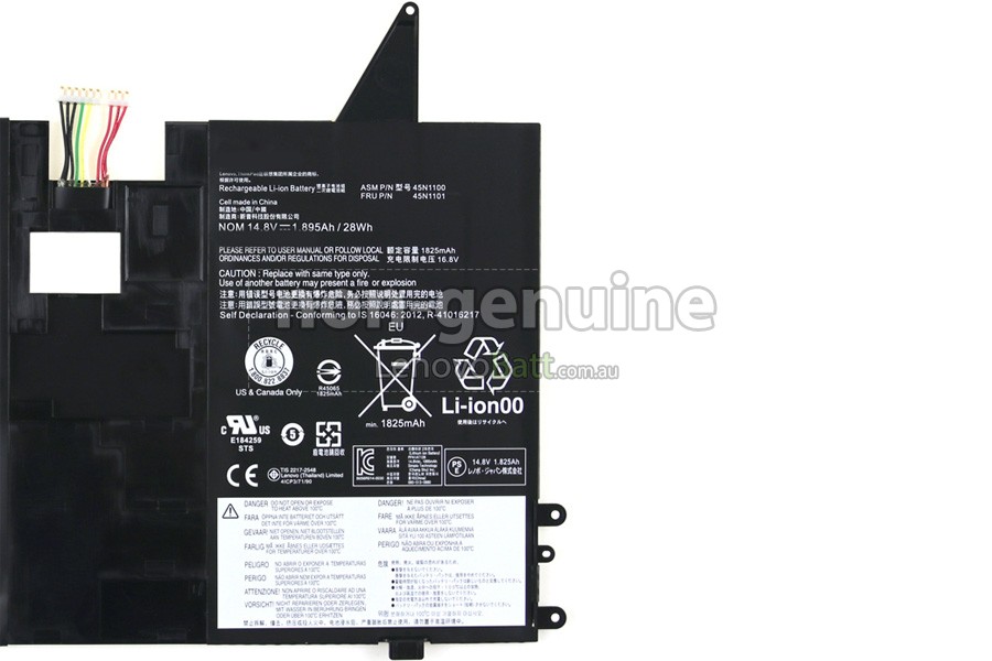 battery for Lenovo ThinkPad HELIX 3698