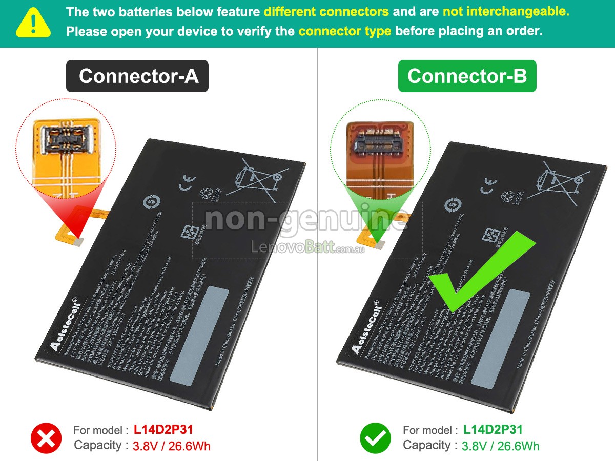 battery for Lenovo L14D2P31