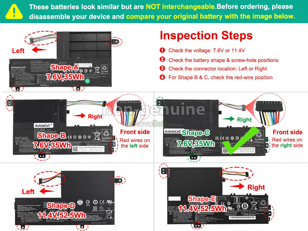 battery for Lenovo YOGA 510-15IKB-80SV00G3GE