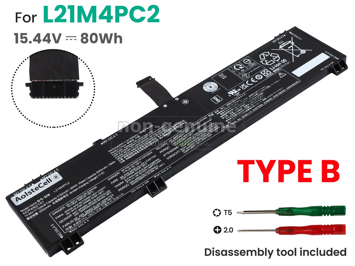 battery for Lenovo LEGION 5 15IAH7H-82TB0008BR