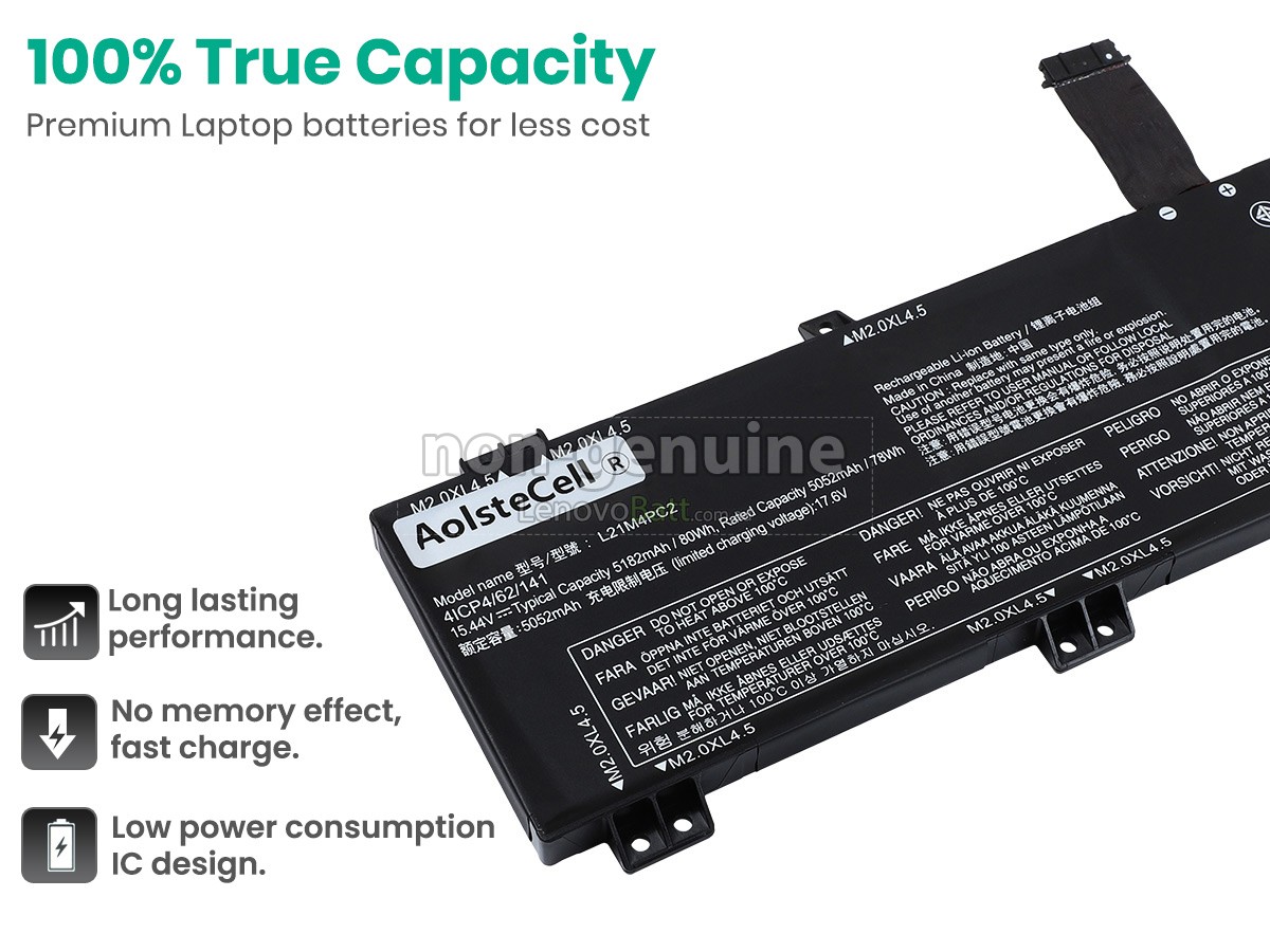 battery for Lenovo LEGION 5 15IAH7H-82TB0008BR