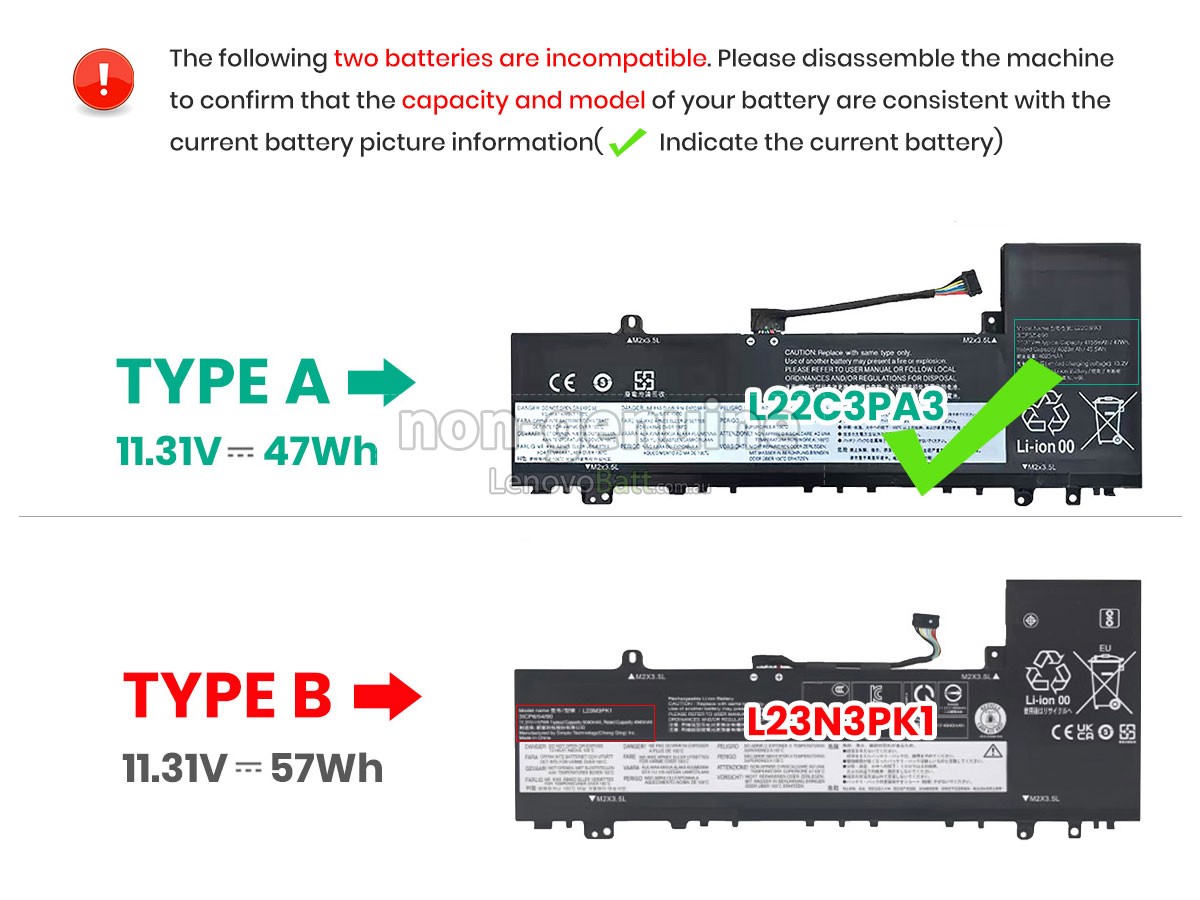 battery for Lenovo IdeaPad SLIM 5 14IMH9-83DA003WHV