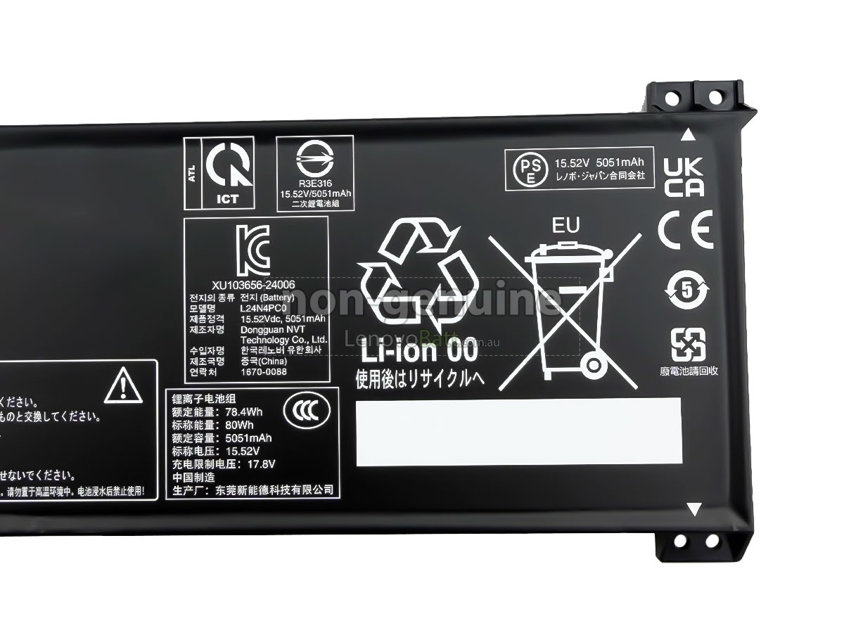 battery for Lenovo LEGION 5 15IRX10-83LY00PVMB