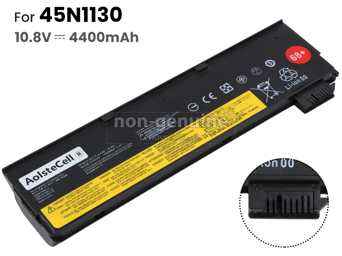 Genuine Lenovo ThinkPad 3-Cell 23Wh Battery 45N1773 For T450S, T450, X230S - Tested 70%+ Health